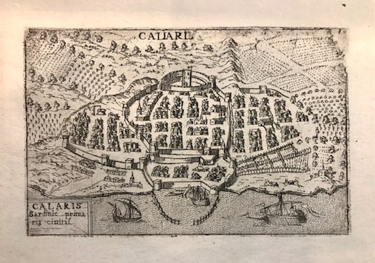 Valegio (o Valeggio o Valesio) Francesco Caliari. Calaris Sardinie primaria civitas 1590 ca. Venezia 